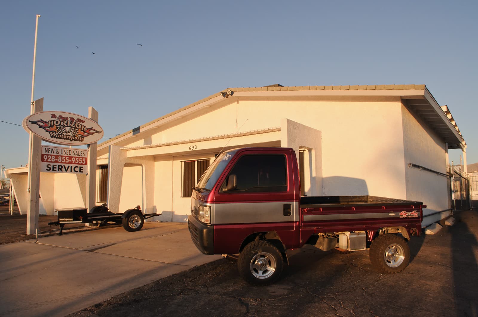 A kei truck parked in the United States